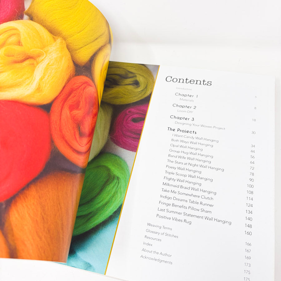 DIY Woven Art Book by Rachel Denbow