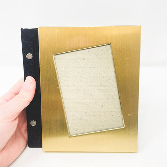 Photo Album with Gold Frame Cover for 4x6 Photos