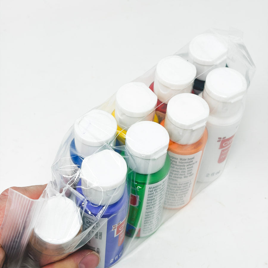 Primary Palette - Craft Smart 2oz Acrylic Paint Bundle - 9 Bottles