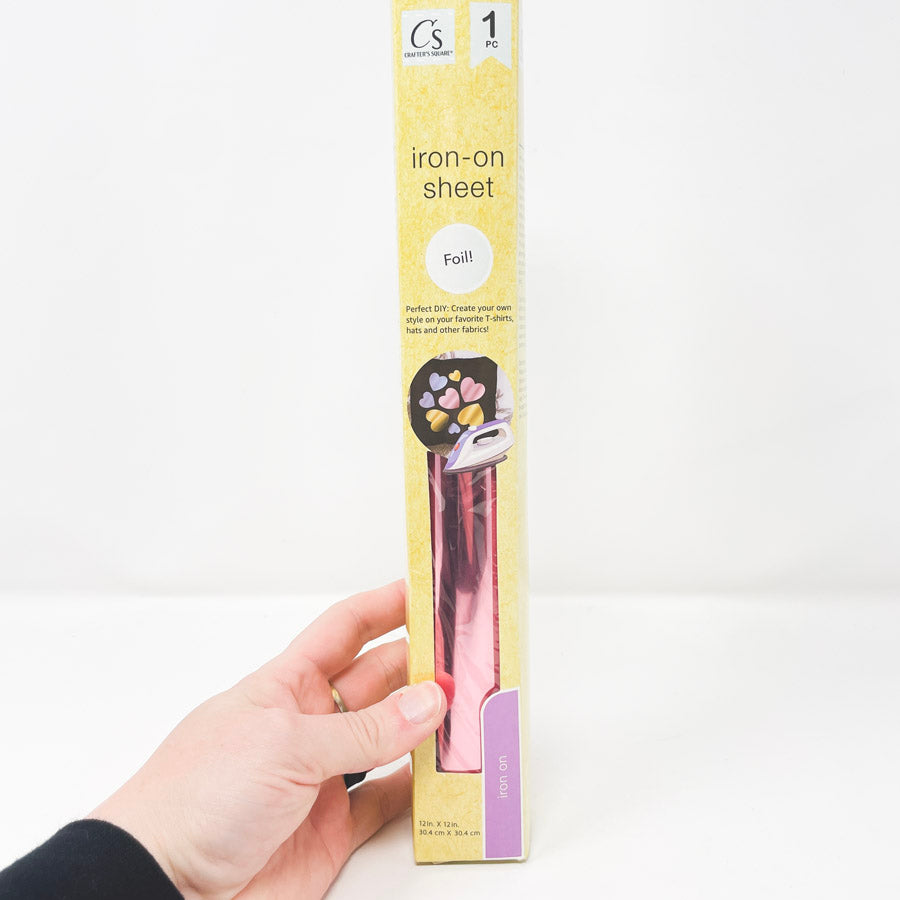 Crafter's Square Pink Iron-On Foil Sheet