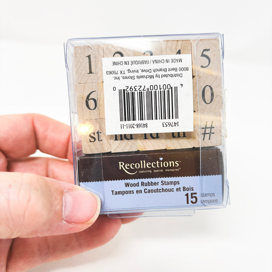 Recollections Numerals Stamp Set