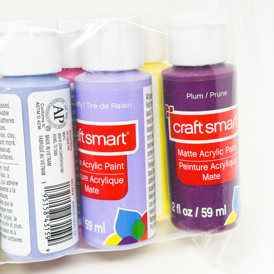 Spring Palette - Craft Smart 2oz Acrylic Paint Bundle - 9 Bottles