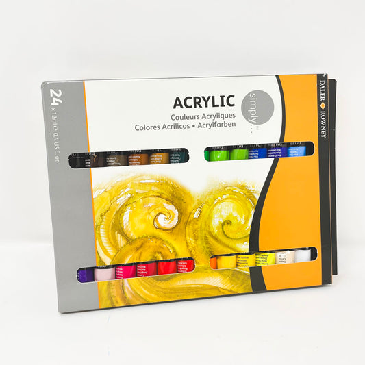 24 pc. Daler Rowney Simply Acrylic Set