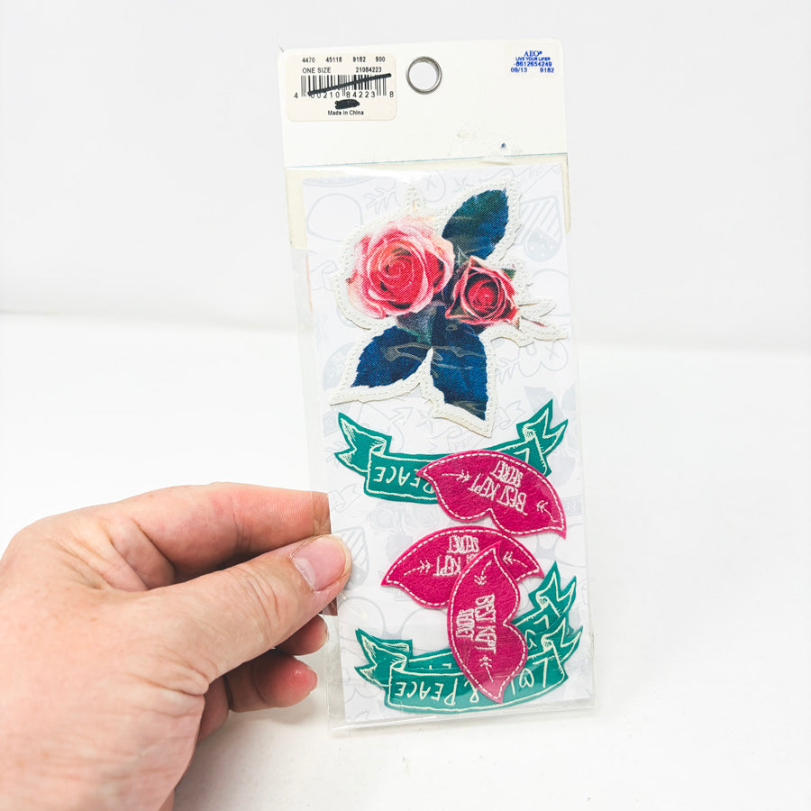American Eagle Outfitters Iron-On Patches - Love & Peace