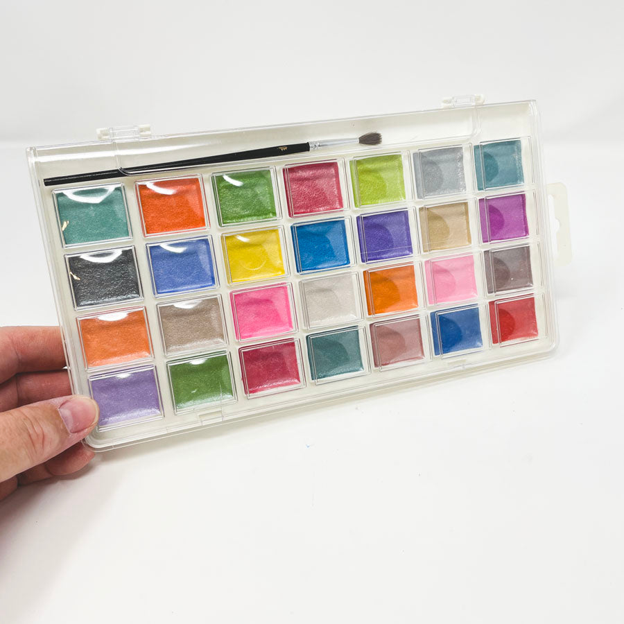Pan Metallic Watercolor Set - 28 Color