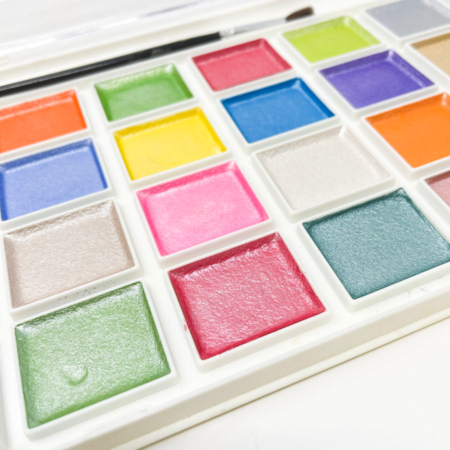Pan Metallic Watercolor Set - 28 Color