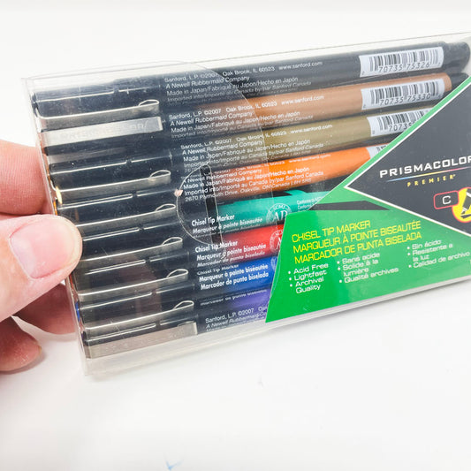 Prismacolor Chisel Tip Markers - Set of 8