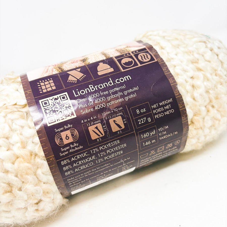 Lion Brand Homespun Thick & Quick Yarn - Pearls