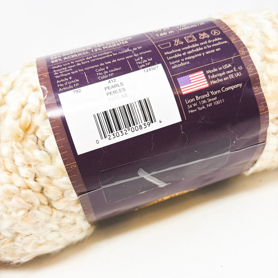 Lion Brand Homespun Thick & Quick Yarn - Pearls