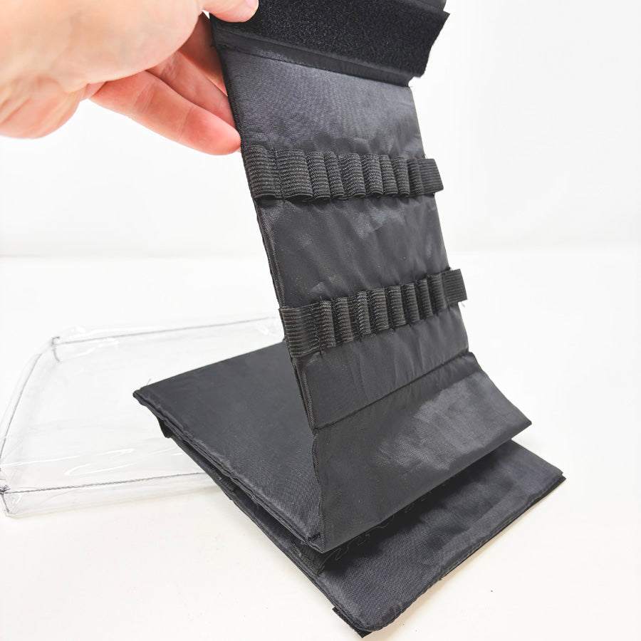 Small Brush Wallet in Clear Bag