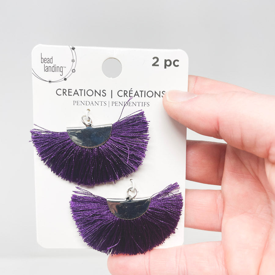 Bead Landing Small Two-Piece Fringed Pendants (1)