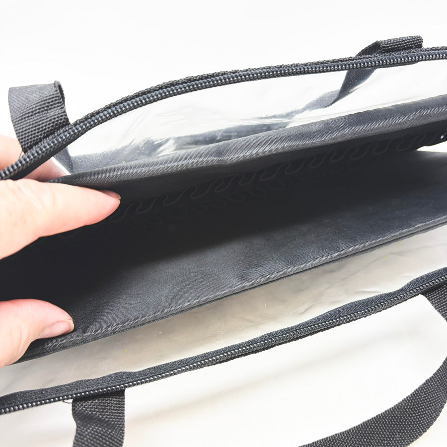 Large Brush Wallet in Clear Bag