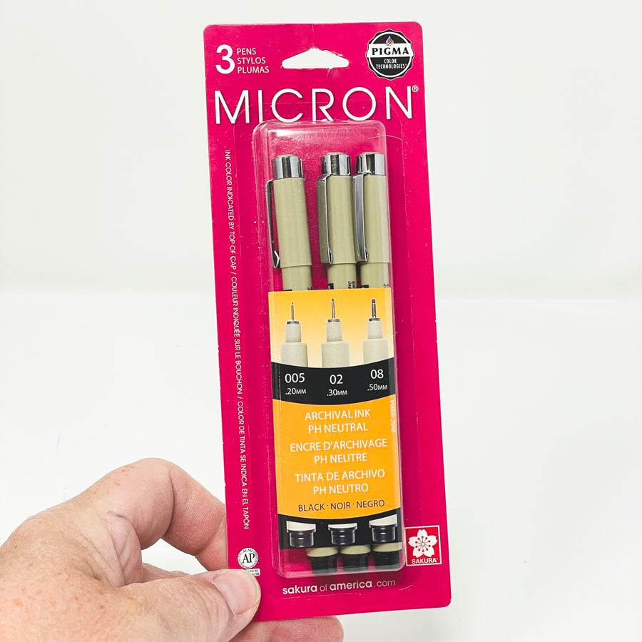 3 Pack of Micron Pens