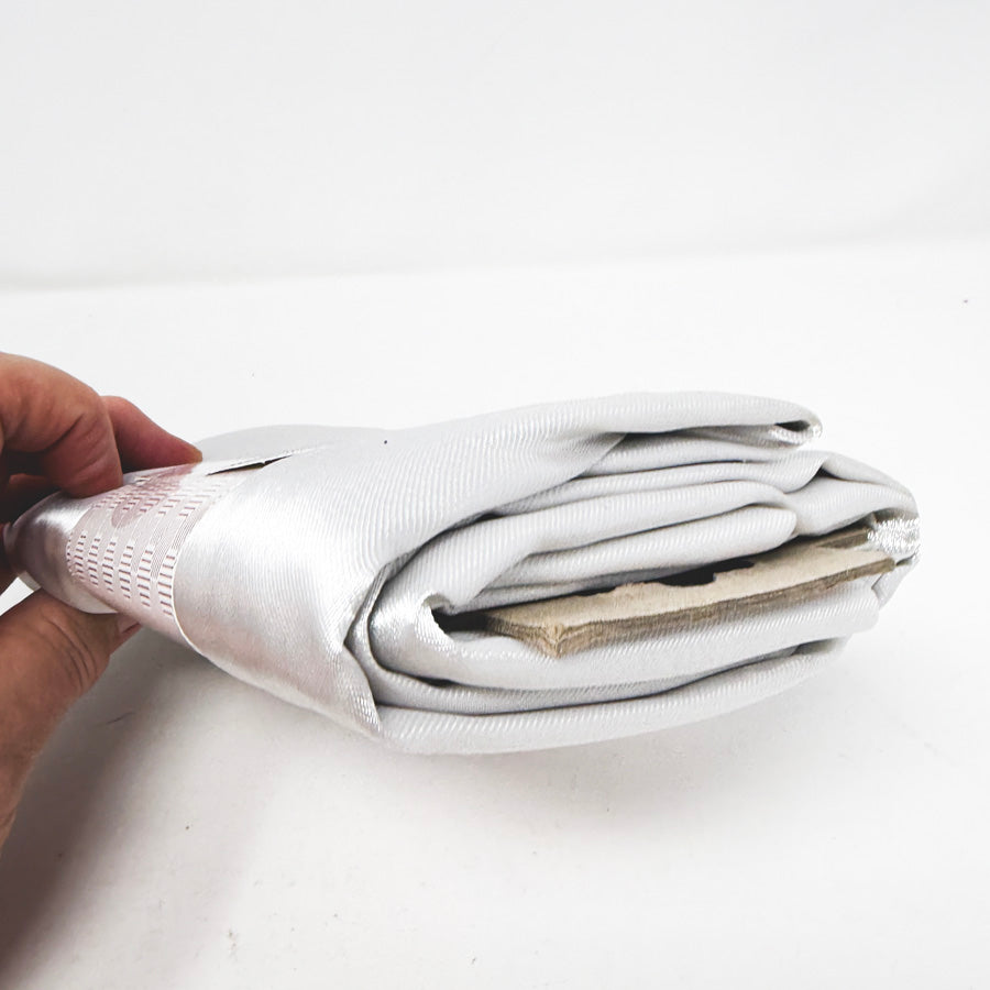2 Yds Silver Costume Satin