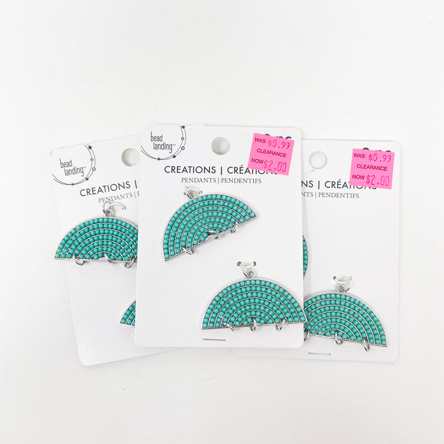 Bead Landing Turquoise Beaded Pendants (1)