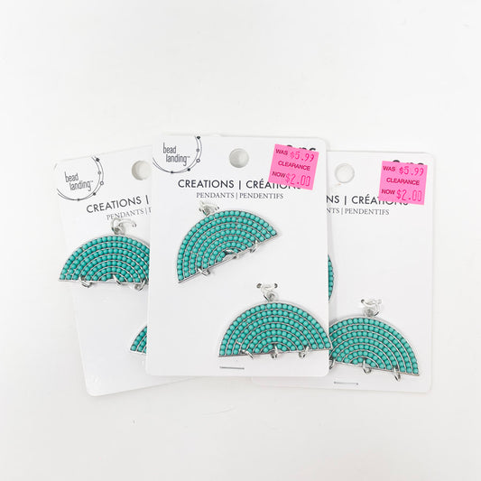 Bead Landing Turquoise Beaded Pendants (1)