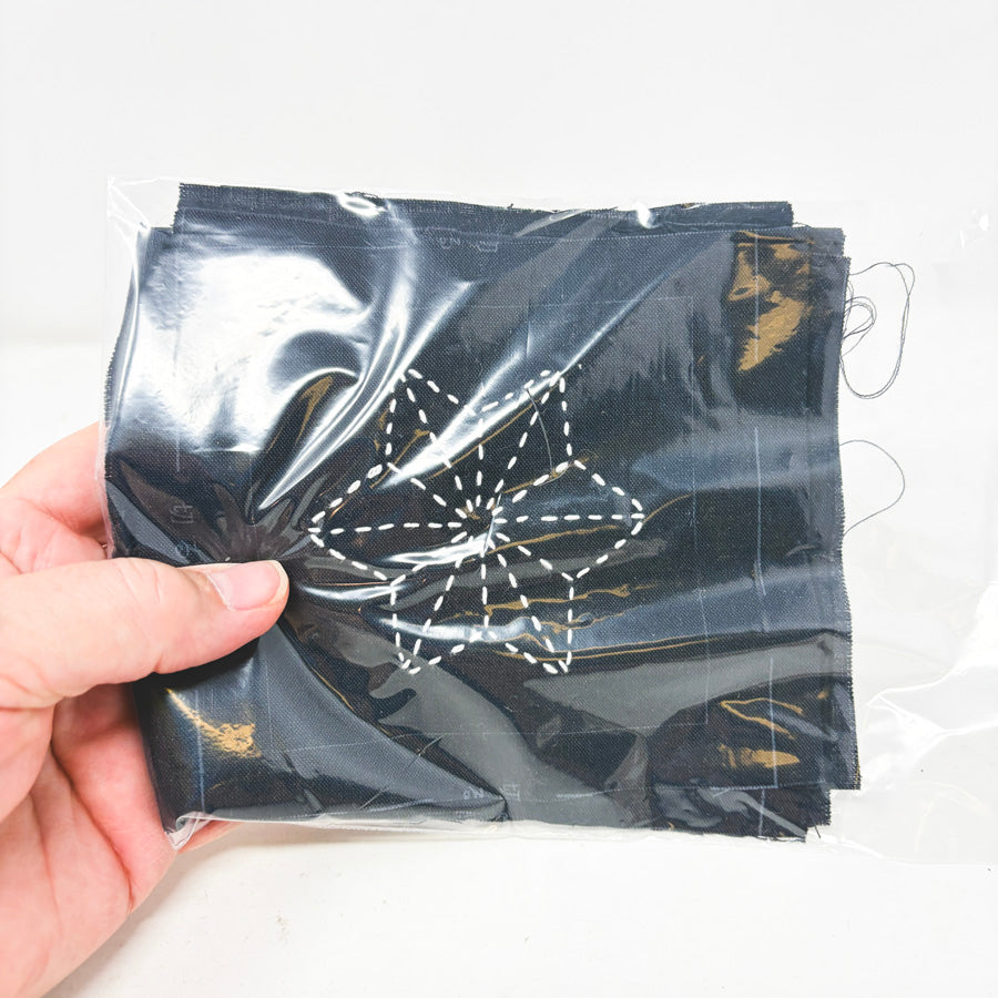 Sashiko Fabric Embroidery Bundle (Started)