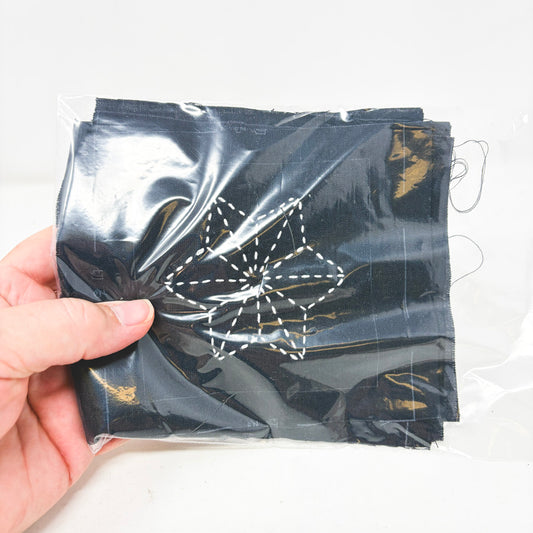 Sashiko Fabric Embroidery Bundle (Started)