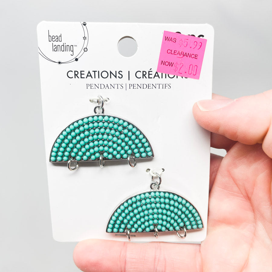 Bead Landing Turquoise Beaded Pendants (1)