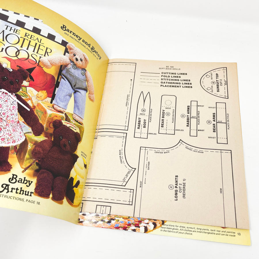 Stitched & Stuffed Soft Sock Dolls Pattern Booklet