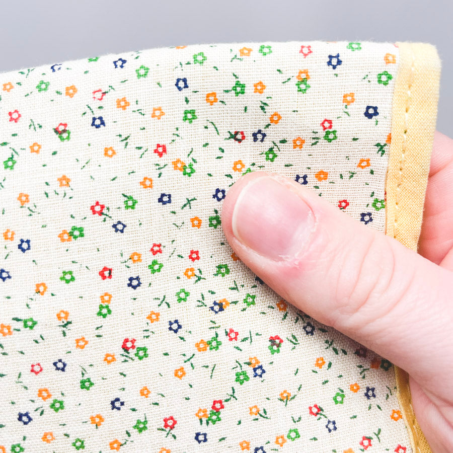 Yellow Floral Knitting Needle Case