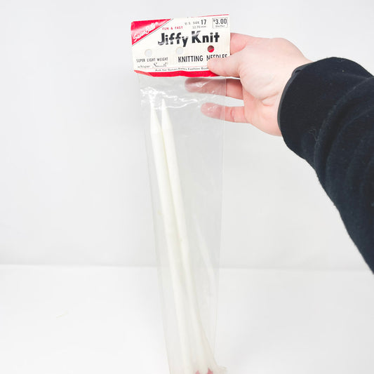 Susan Bates Jiffy Knit US Size 17 Knitting Needles