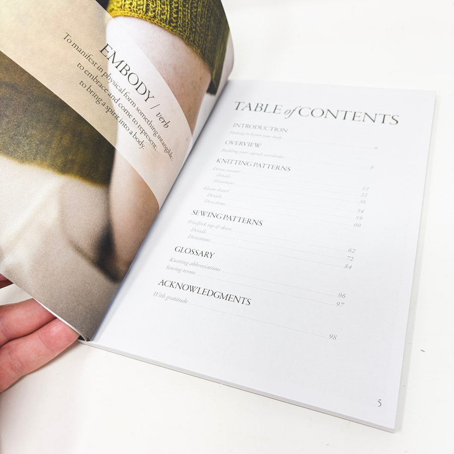 Embody: A Capsule Collection to Knit & Sew Book by Jacqueline Cieslak