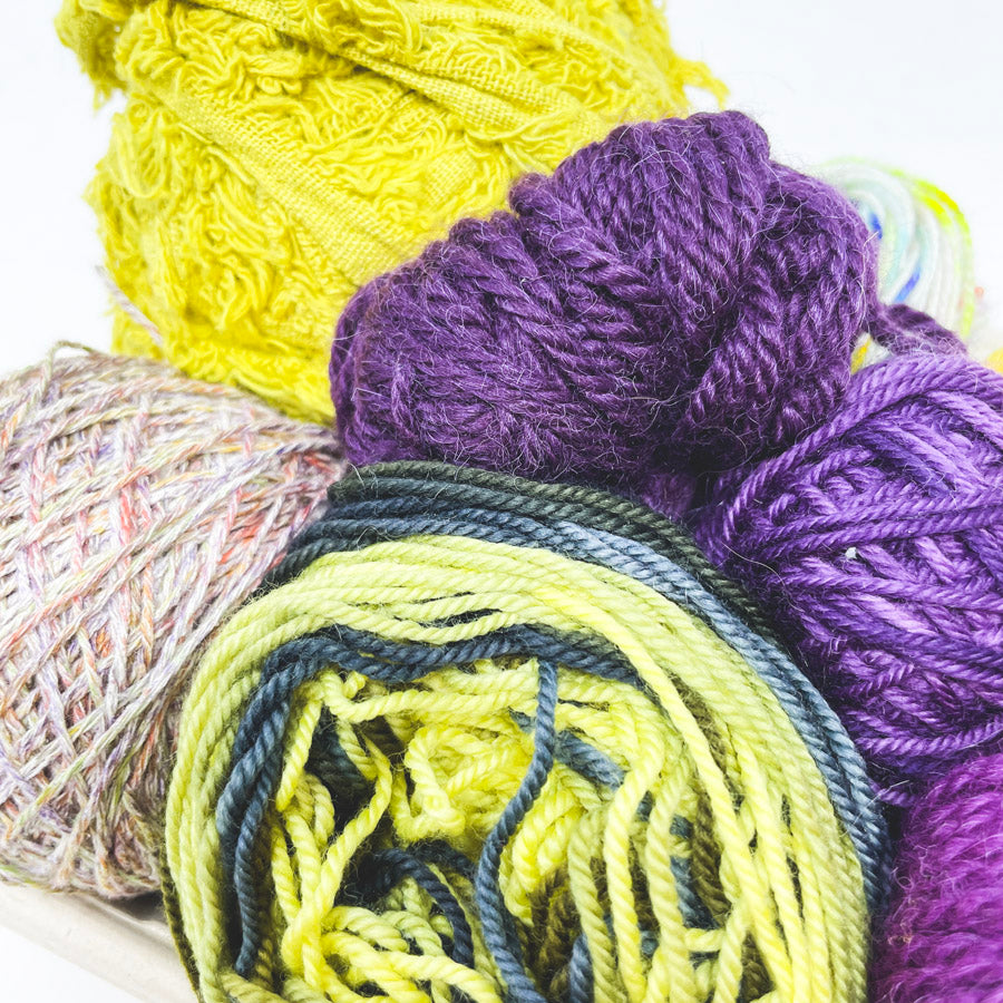 Goldenrod and Aster Yarn Sushi Weaving Kit