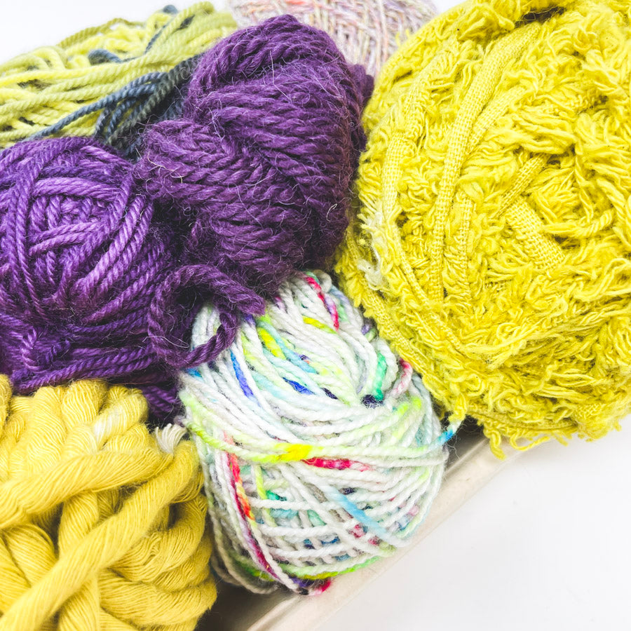 Goldenrod and Aster Yarn Sushi Weaving Kit