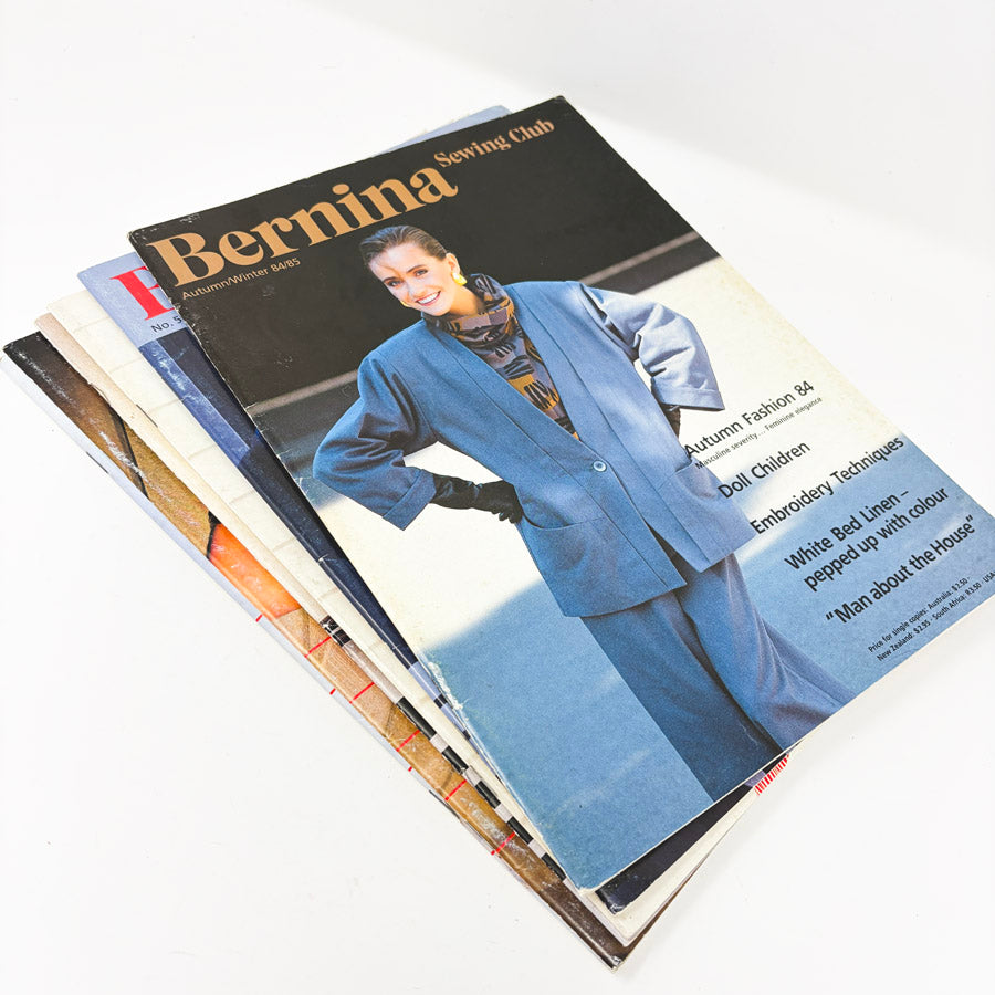 Vintage Bernina Sewing Club Magazines