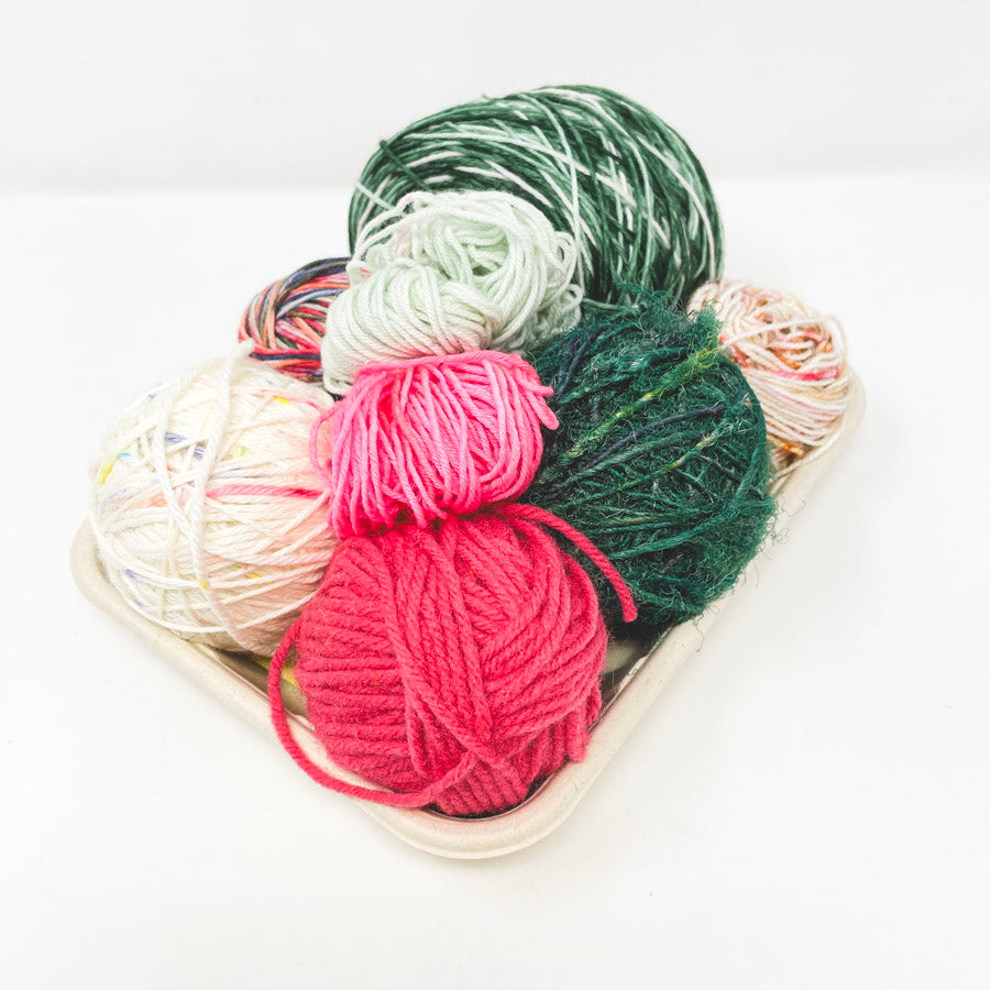 Electric Kale Yarn Sushi Weaving Kit