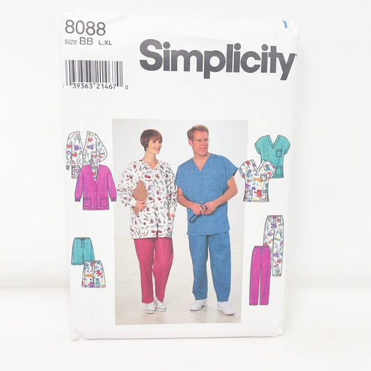 8080 Scrubs Pattern (L-XL) - Simplicity - 1998