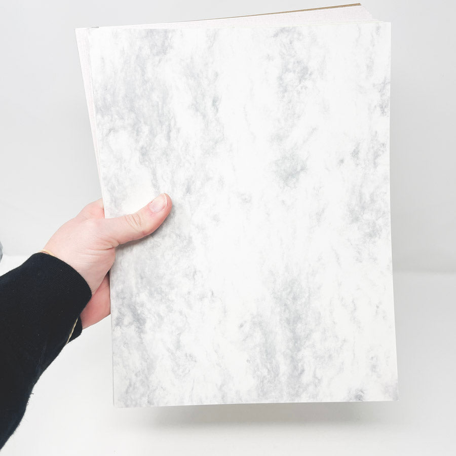 8.5 x 11" Marbled and Textured Paper Bundle