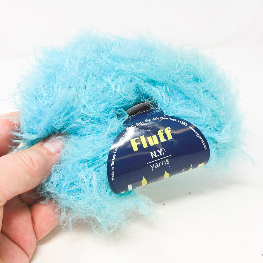 Teal Fluff Yarn by N.Y. Yarns