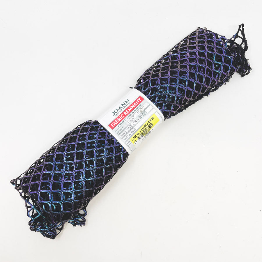 0.75 Yds Metallic Oil Slick Netting Fabric