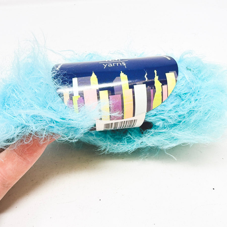 Teal Fluff Yarn by N.Y. Yarns
