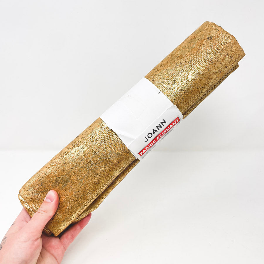 0.75 Yds Copper Foil Cork Fabric