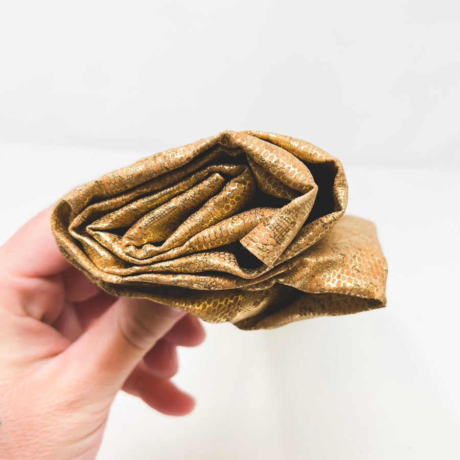 0.75 Yds Copper Foil Cork Fabric
