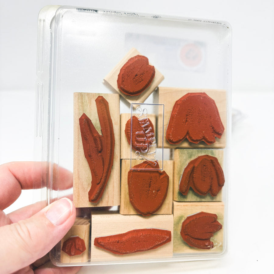 Wood Back Stampin' Up Rubber Stamp Sets
