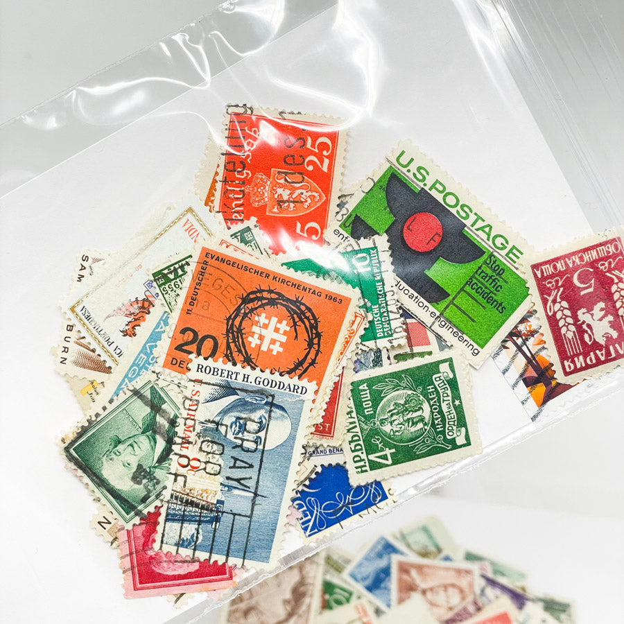 Vintage Cancelled Postage Stamps – Old Timey