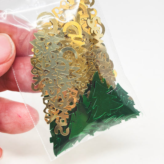 Merry Christmas & Tree Confetti Pack