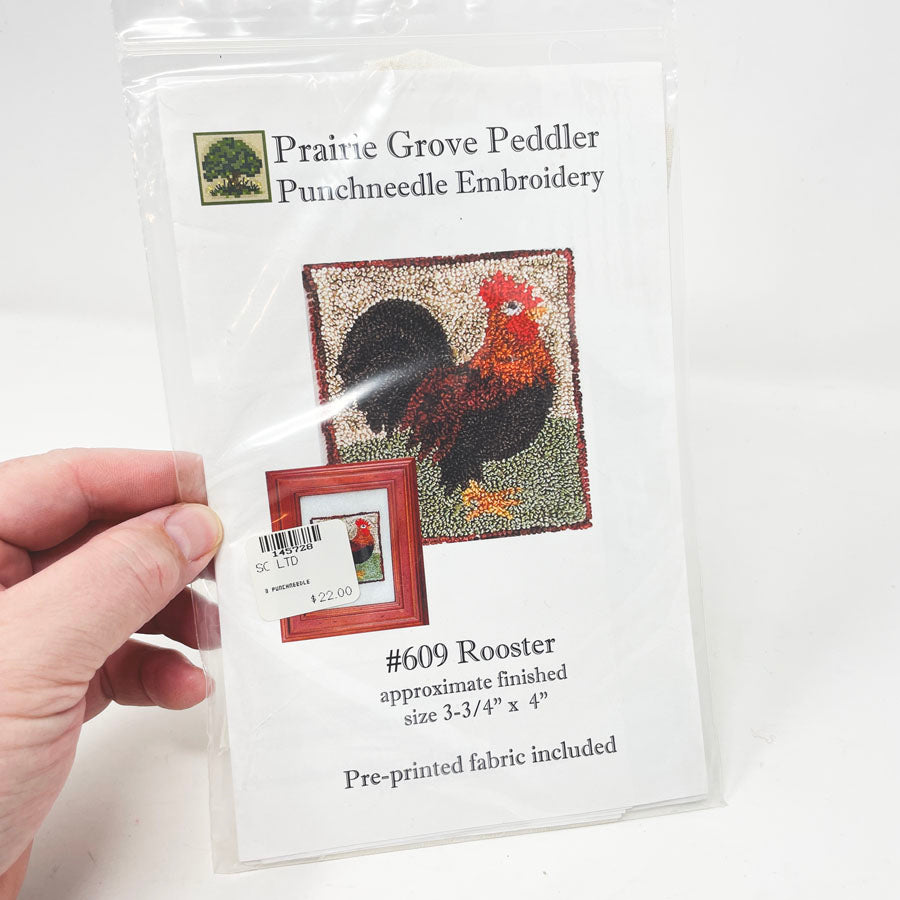 Prairie Grove Peddler Punchneedle Embroidery - #609 Rooster