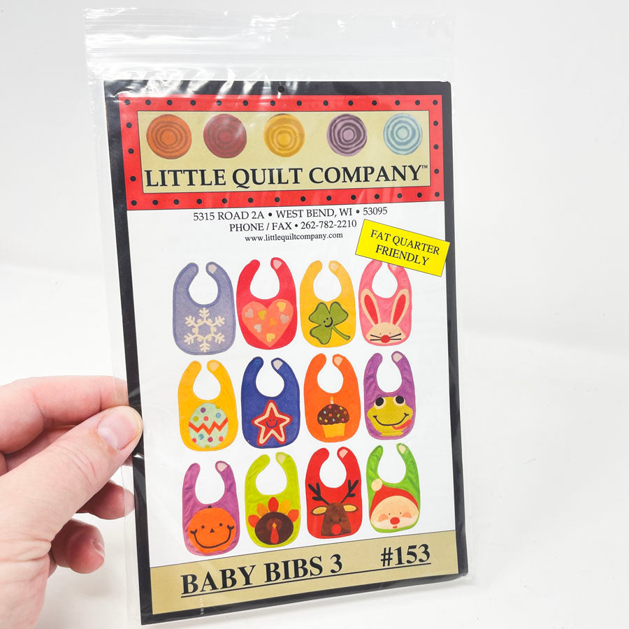 Little Quilt Company Baby Bibs 3 #153 Sewing Pattern