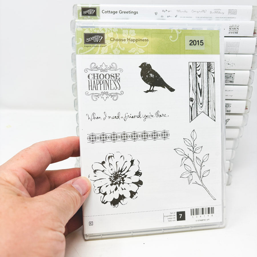 2015 Stampin’ Up Clear Mount Stamp Sets