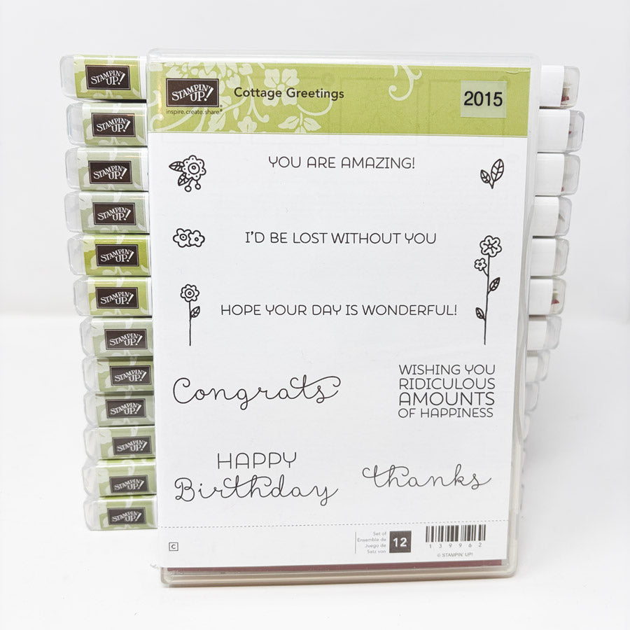2015 Stampin’ Up Clear Mount Stamp Sets
