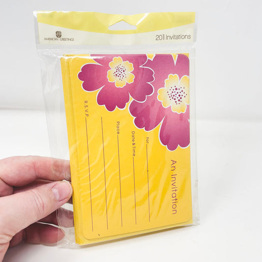 Yellow American Greetings Invitations