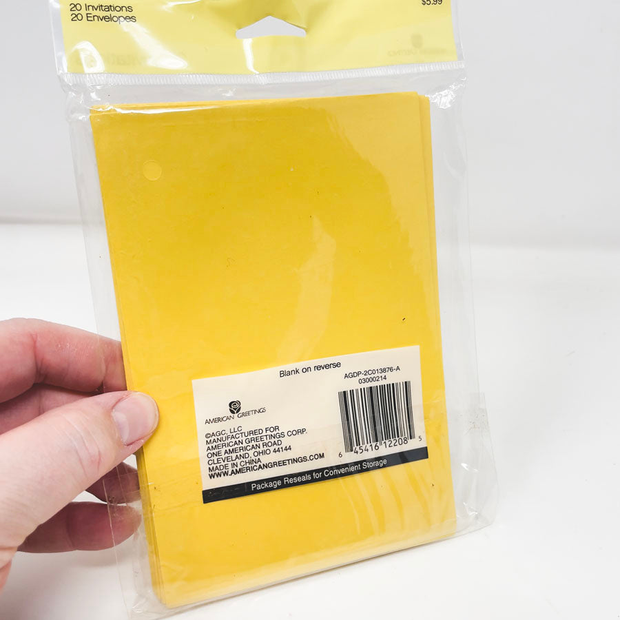 Yellow American Greetings Invitations