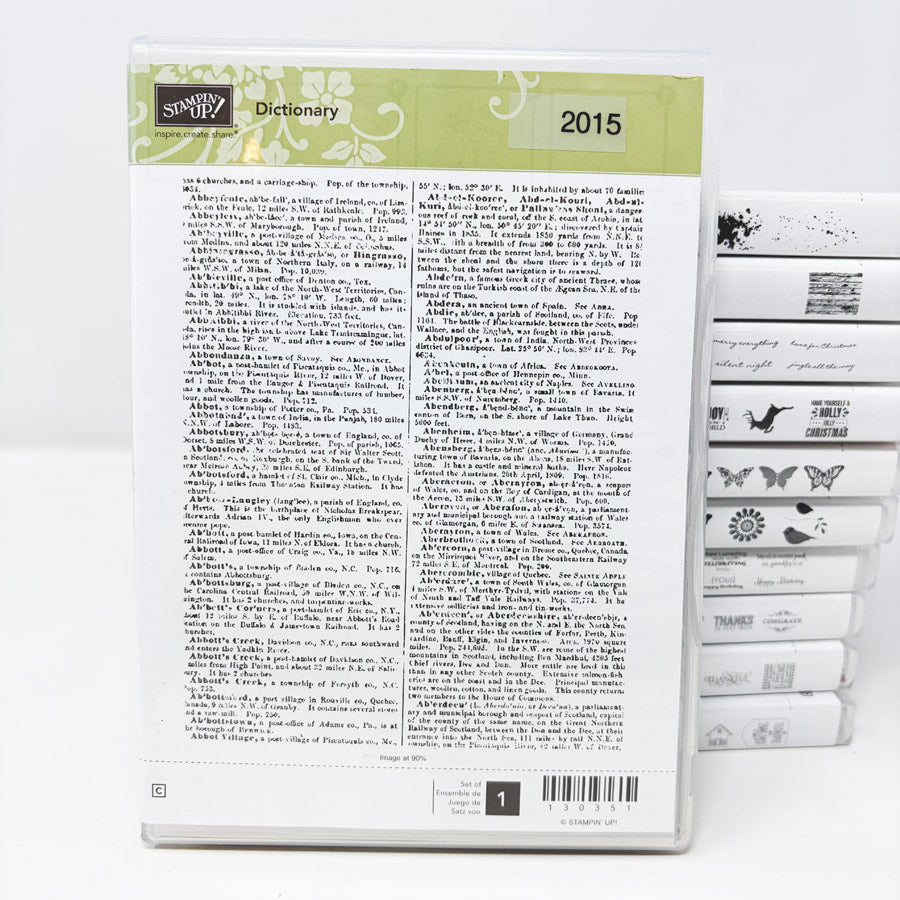 2015 Stampin’ Up Clear Mount Stamp Sets