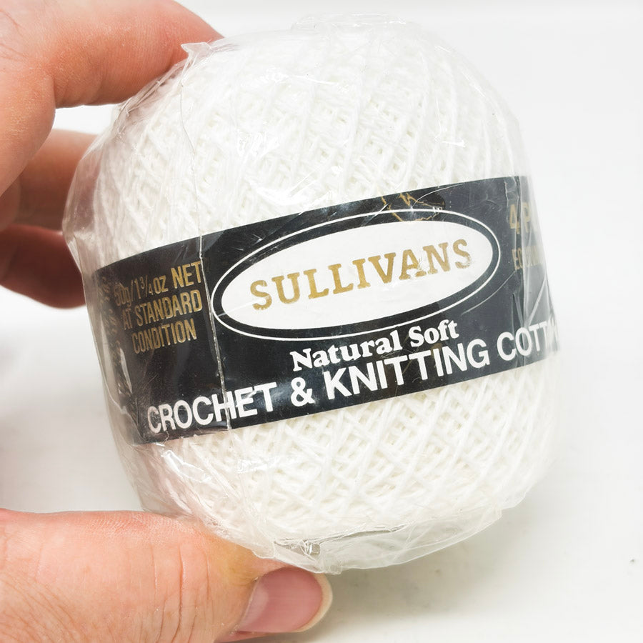 White Sullivans Crochet & Knitting Yarn