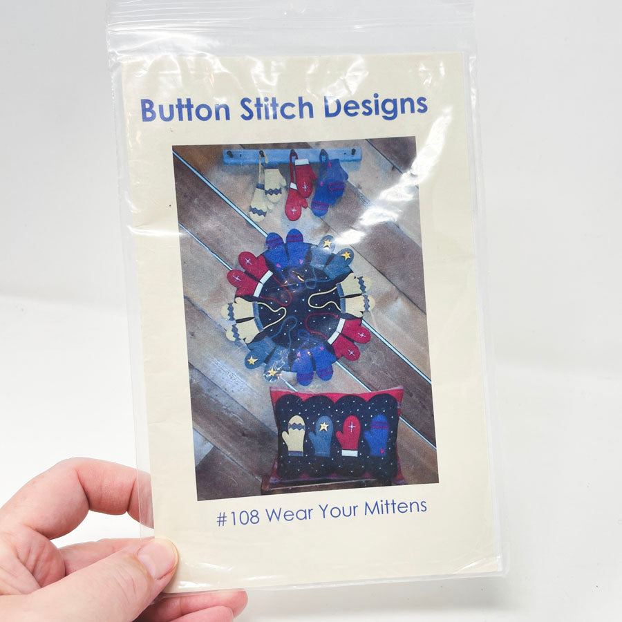 #108 Wear Your Mittens Sewing Pattern by Button Stitch Designs